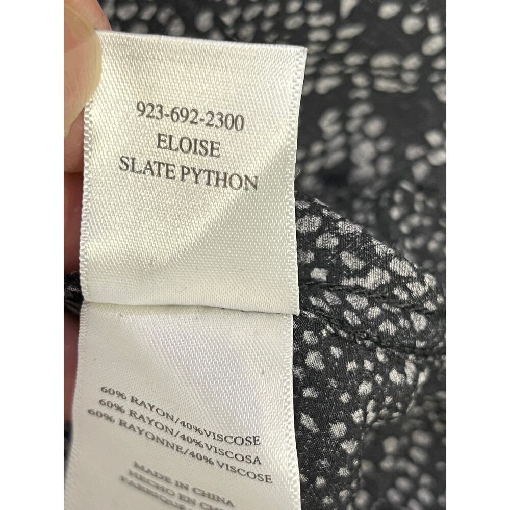 Rails Eloise Slate Python Print Blouse Button Fro… - image 6